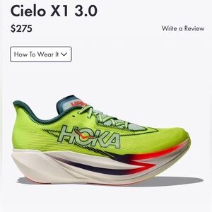 NWB Hoka Cielo X1 3.0 Running Shoes